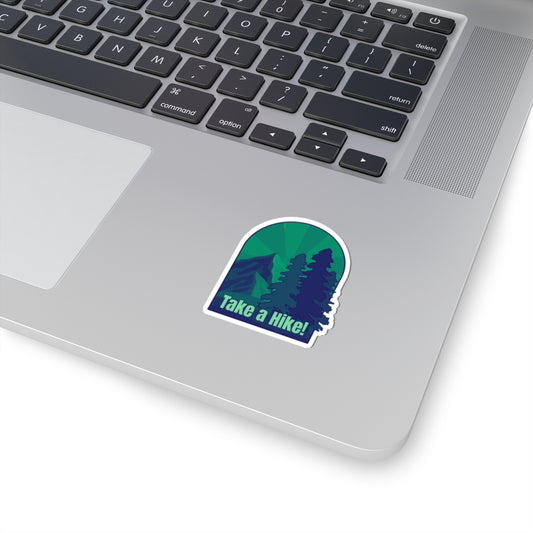 Take a Hike! (green) - Kiss-Cut Stickers - Perfect for Outdoor Enthusiasts and Nature Lovers
