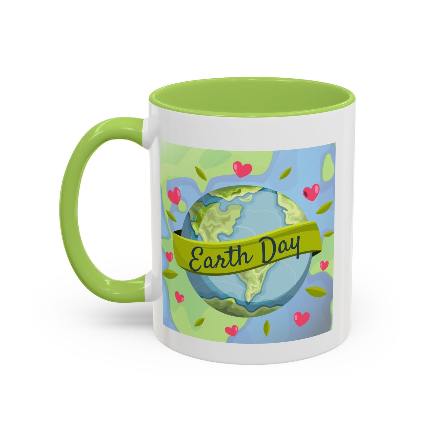Earth Day Hearts Coffee Mug — Eco Accent Mug