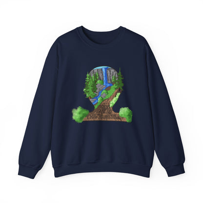 Meet Me at the Trailhead - Nature-Inspired Crewneck Sweatshirt DTG