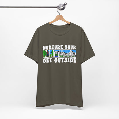 Nature Tee — “Nurture Your Nature, Get Outside” Outdoor Graphic T-Shirt