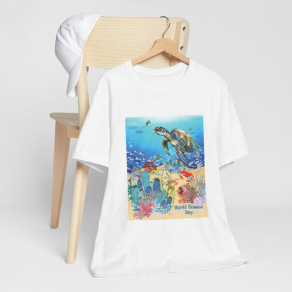 Sea Turtle Ocean Conservation Tee — World Oceans Day Graphic T-Shirt