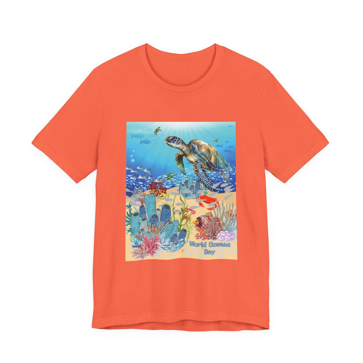 Sea Turtle Ocean Conservation Tee — World Oceans Day Graphic T-Shirt