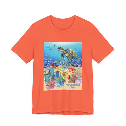 Sea Turtle Ocean Conservation Tee — World Oceans Day Graphic T-Shirt