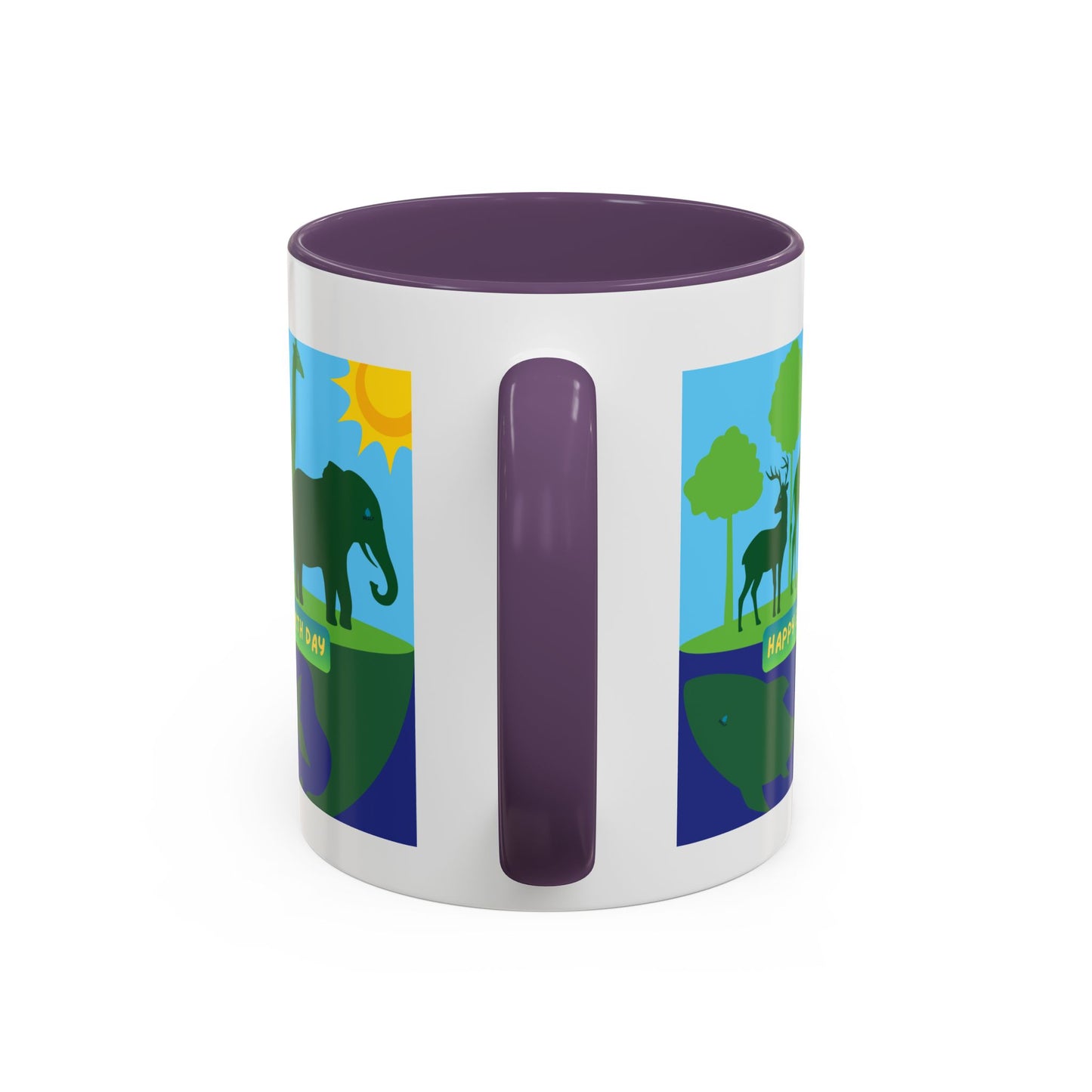 Earth Day Animals Coffee Mug — Eco Accent Mug