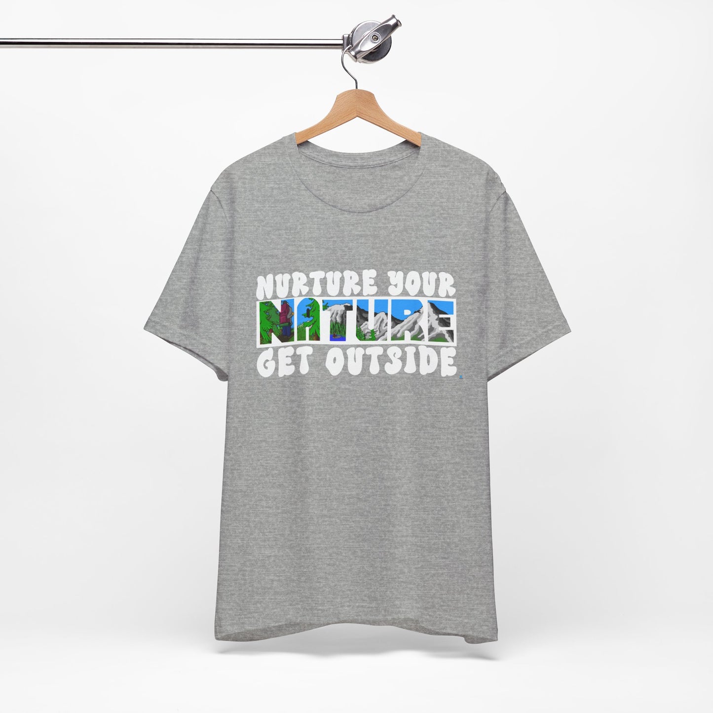 Nature Tee — “Nurture Your Nature, Get Outside” Outdoor Graphic T-Shirt