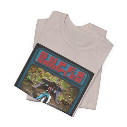 Super Sampler Trading Card - Retro Music Festival Unisex Jersey Tee