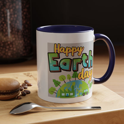 Happy Earth Day Coffee Mug — Eco Accent Mug
