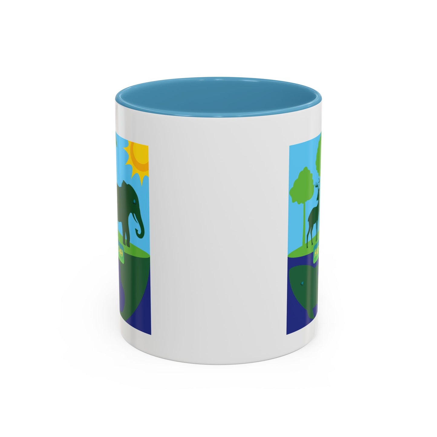 Earth Day Animals Coffee Mug — Eco Accent Mug