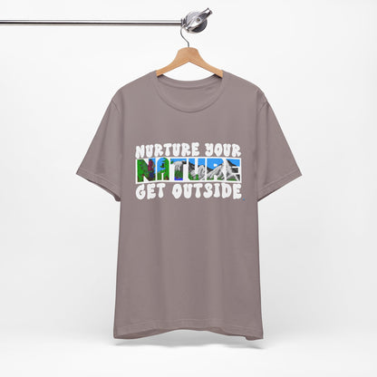 Nature Tee — “Nurture Your Nature, Get Outside” Outdoor Graphic T-Shirt