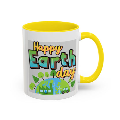 Happy Earth Day Coffee Mug — Eco Accent Mug
