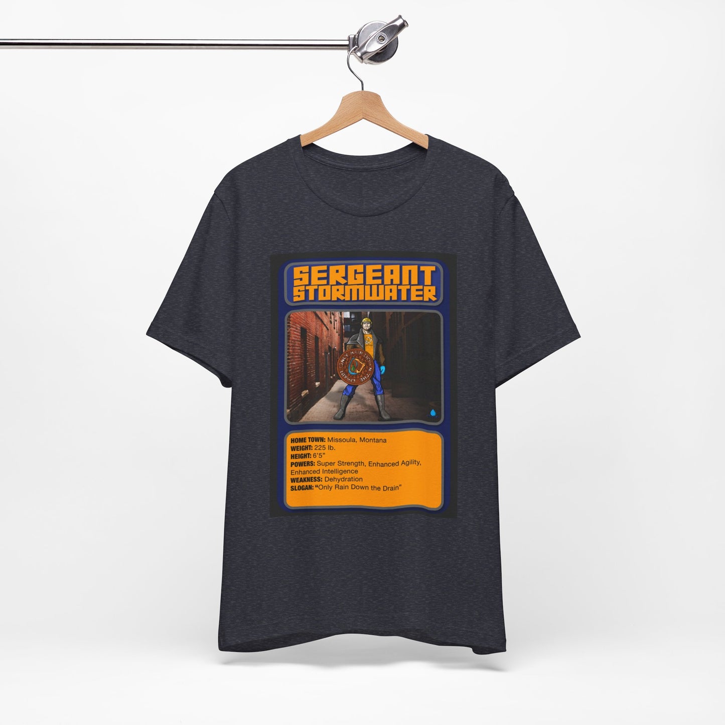 Sergeant Stormwater Trading Card - Retro Graphic Tee