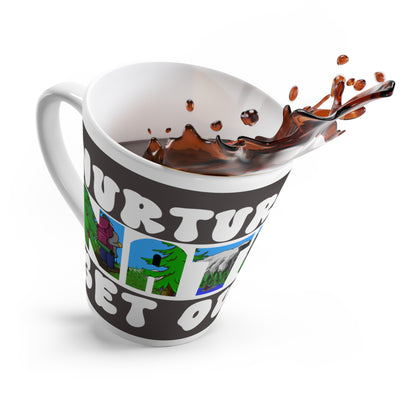 Latte Mug — "Nurture Your Nature" Outdoor Scenic Coffee Cup