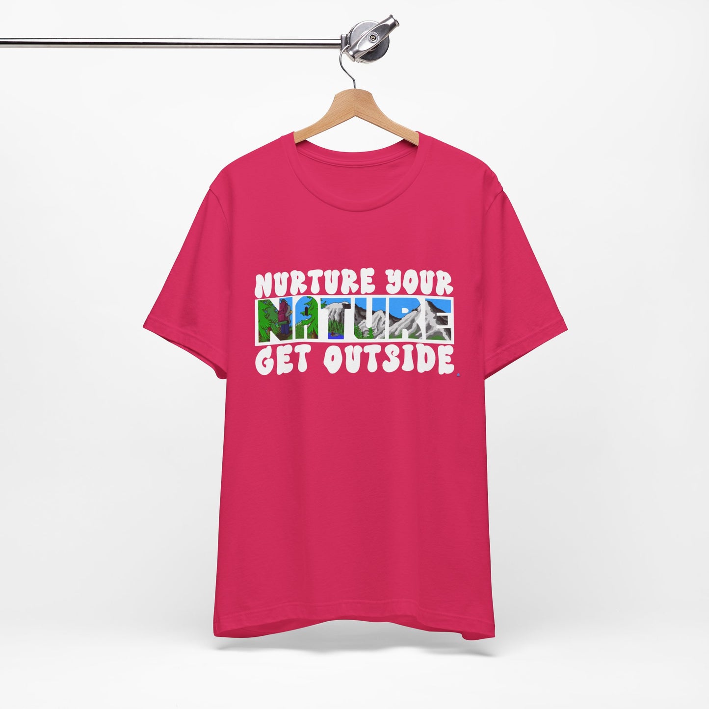 Nature Tee — “Nurture Your Nature, Get Outside” Outdoor Graphic T-Shirt