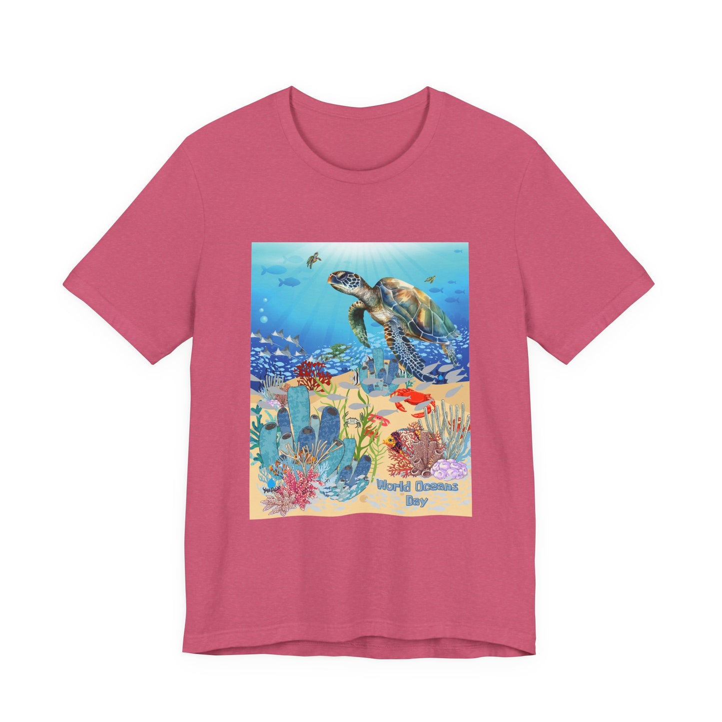 Sea Turtle Ocean Conservation Tee — World Oceans Day Graphic T-Shirt