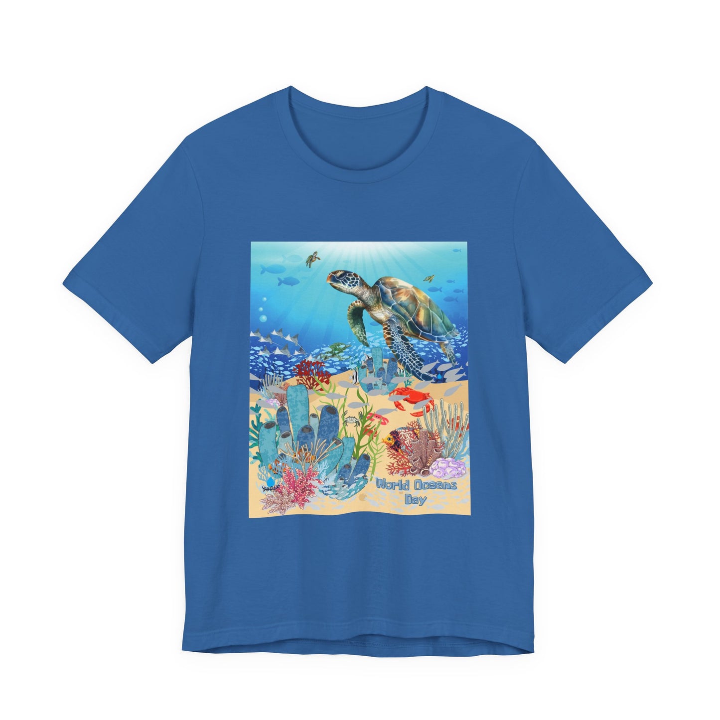 Sea Turtle Ocean Conservation Tee — World Oceans Day Graphic T-Shirt