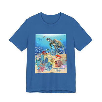 Sea Turtle Ocean Conservation Tee — World Oceans Day Graphic T-Shirt