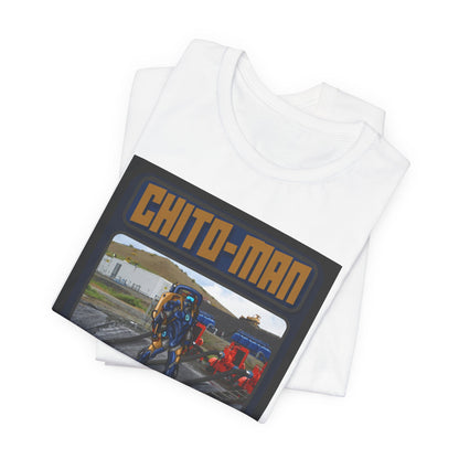 Chito-Man Trading Card Graphic Tee - Unisex Jersey Short Sleeve Shirt for Fans of Adventure and Training