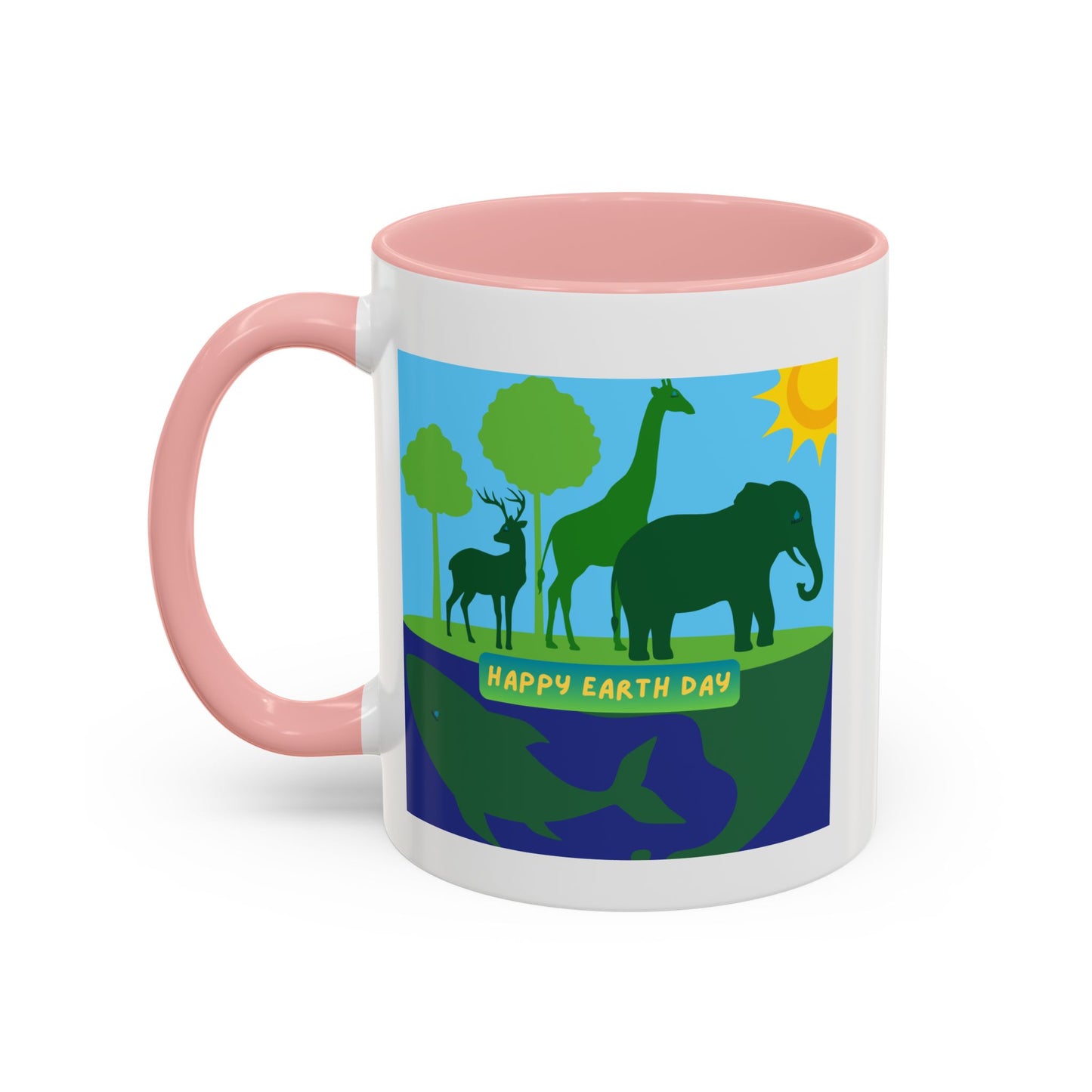 Earth Day Animals Coffee Mug — Eco Accent Mug