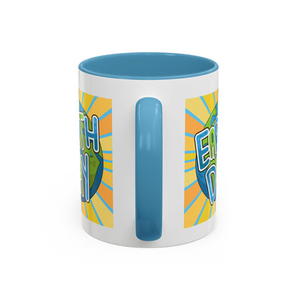 Earth Day Sunburst Coffee Mug — Eco Accent Mug
