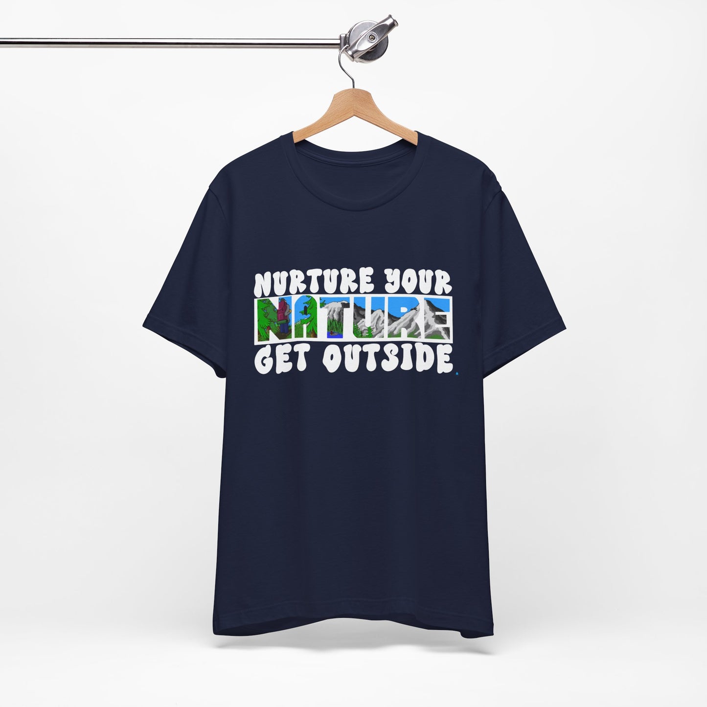 Nature Tee — “Nurture Your Nature, Get Outside” Outdoor Graphic T-Shirt