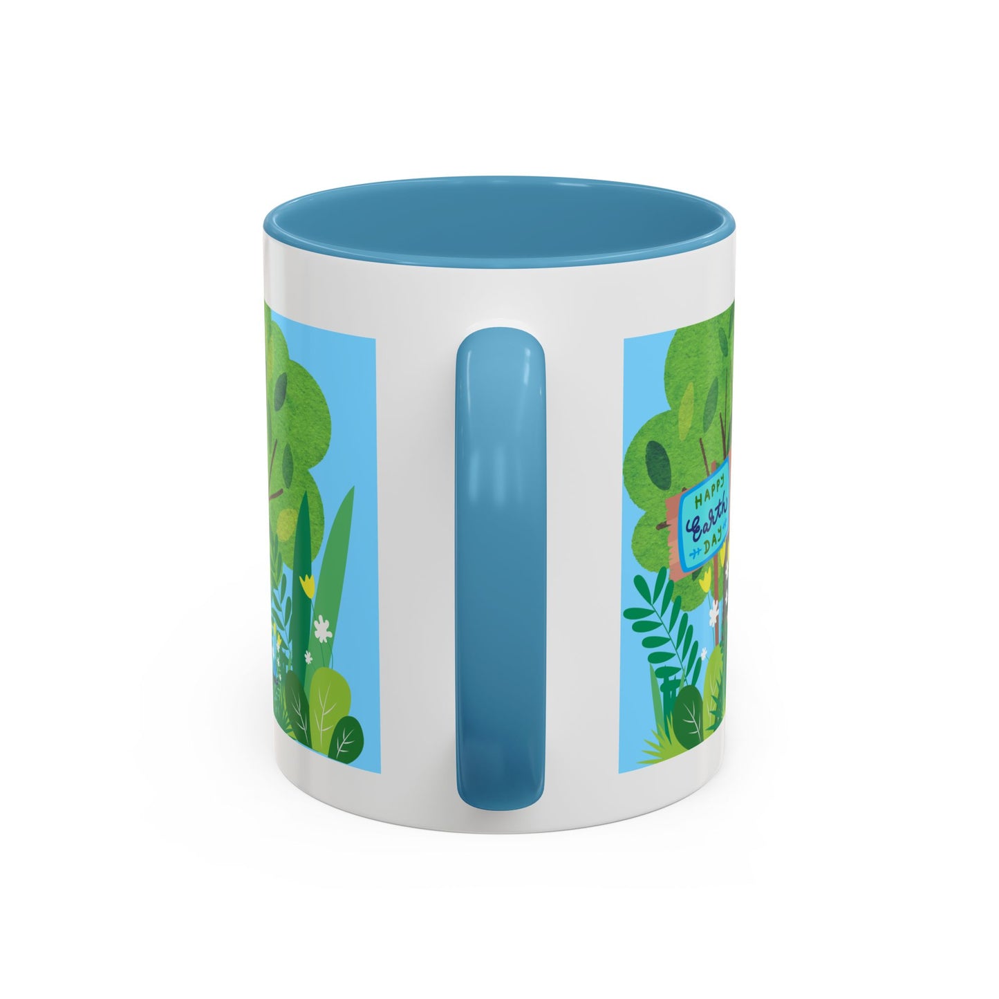 Happy Earth Day Garden Coffee Mug — Eco Accent Mug