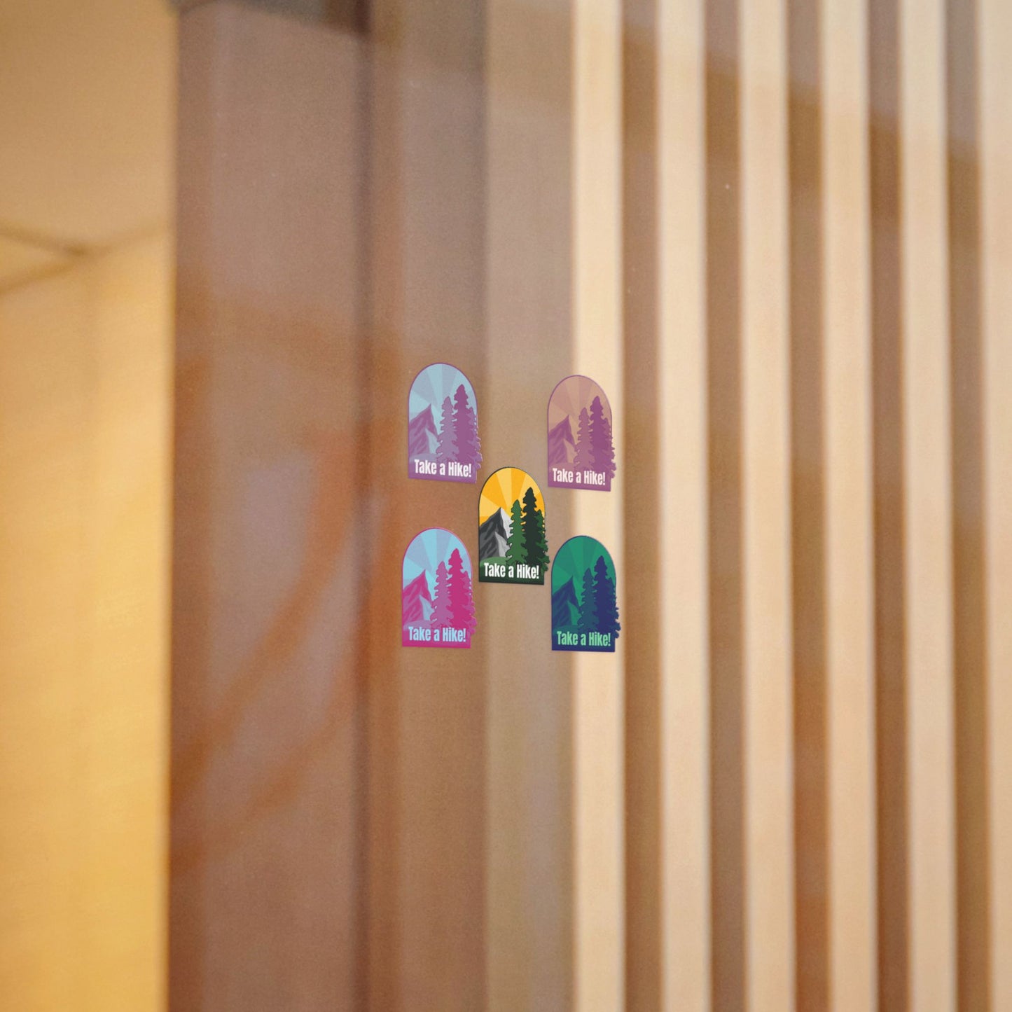 Outdoor Adventure Die-Cut Stickers - "Take a Hike!"