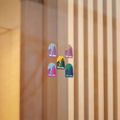 Outdoor Adventure Die-Cut Stickers - "Take a Hike!"