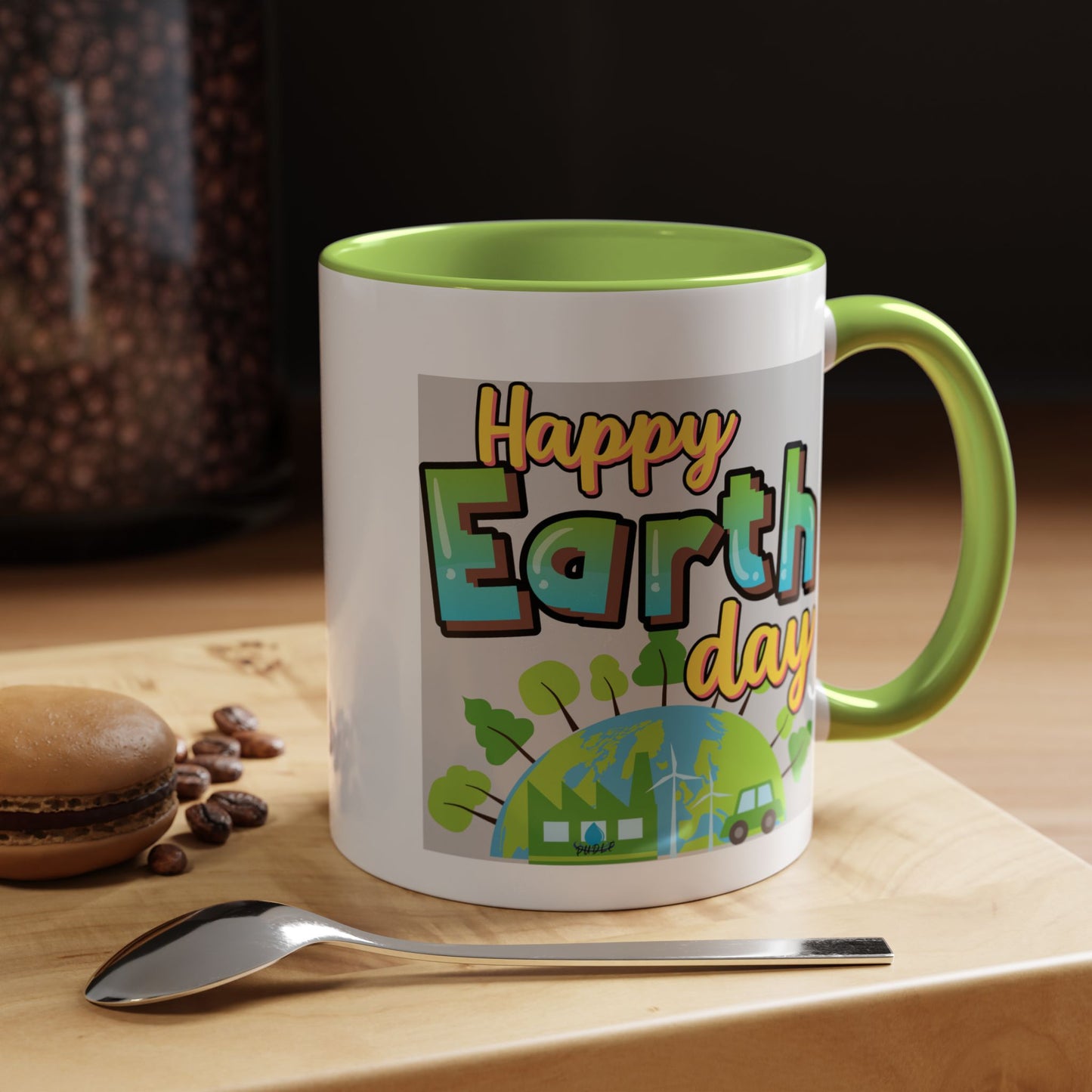 Happy Earth Day Coffee Mug — Eco Accent Mug