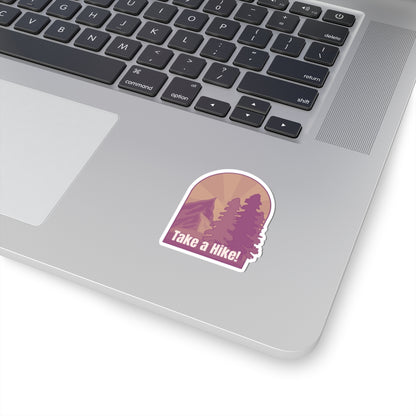 Take a Hike! (sepia) - Kiss-Cut Stickers - Perfect for Outdoor Enthusiasts and Nature Lovers