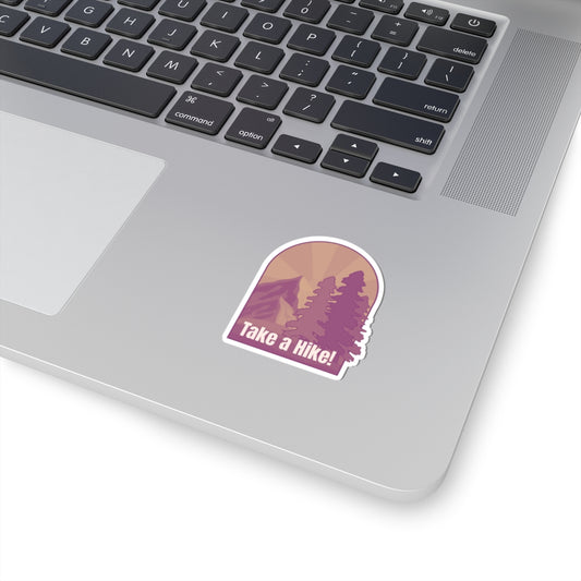 Take a Hike! (sepia) - Kiss-Cut Stickers - Perfect for Outdoor Enthusiasts and Nature Lovers