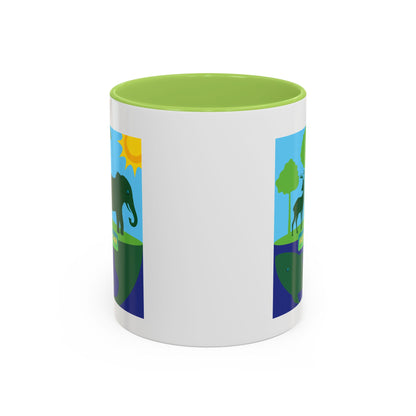 Earth Day Animals Coffee Mug — Eco Accent Mug