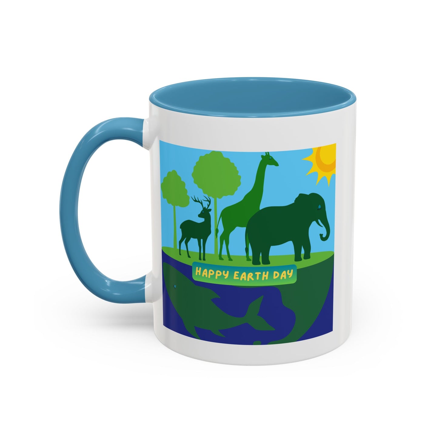 Earth Day Animals Coffee Mug — Eco Accent Mug