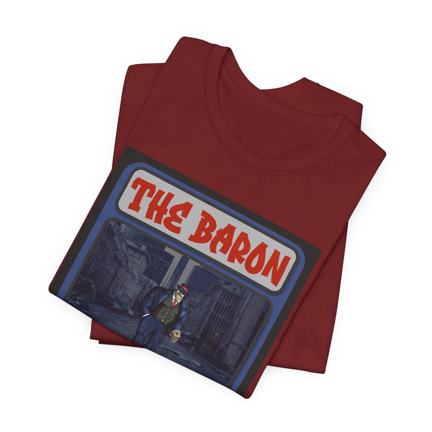 The Baron Trading Card - Unisex Jersey Tee - Vintage Card Design, Unique Graphic Shirt