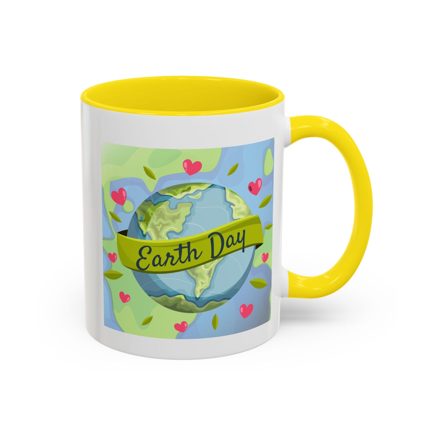 Earth Day Hearts Coffee Mug — Eco Accent Mug
