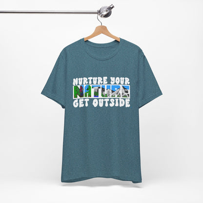 Nature Tee — “Nurture Your Nature, Get Outside” Outdoor Graphic T-Shirt