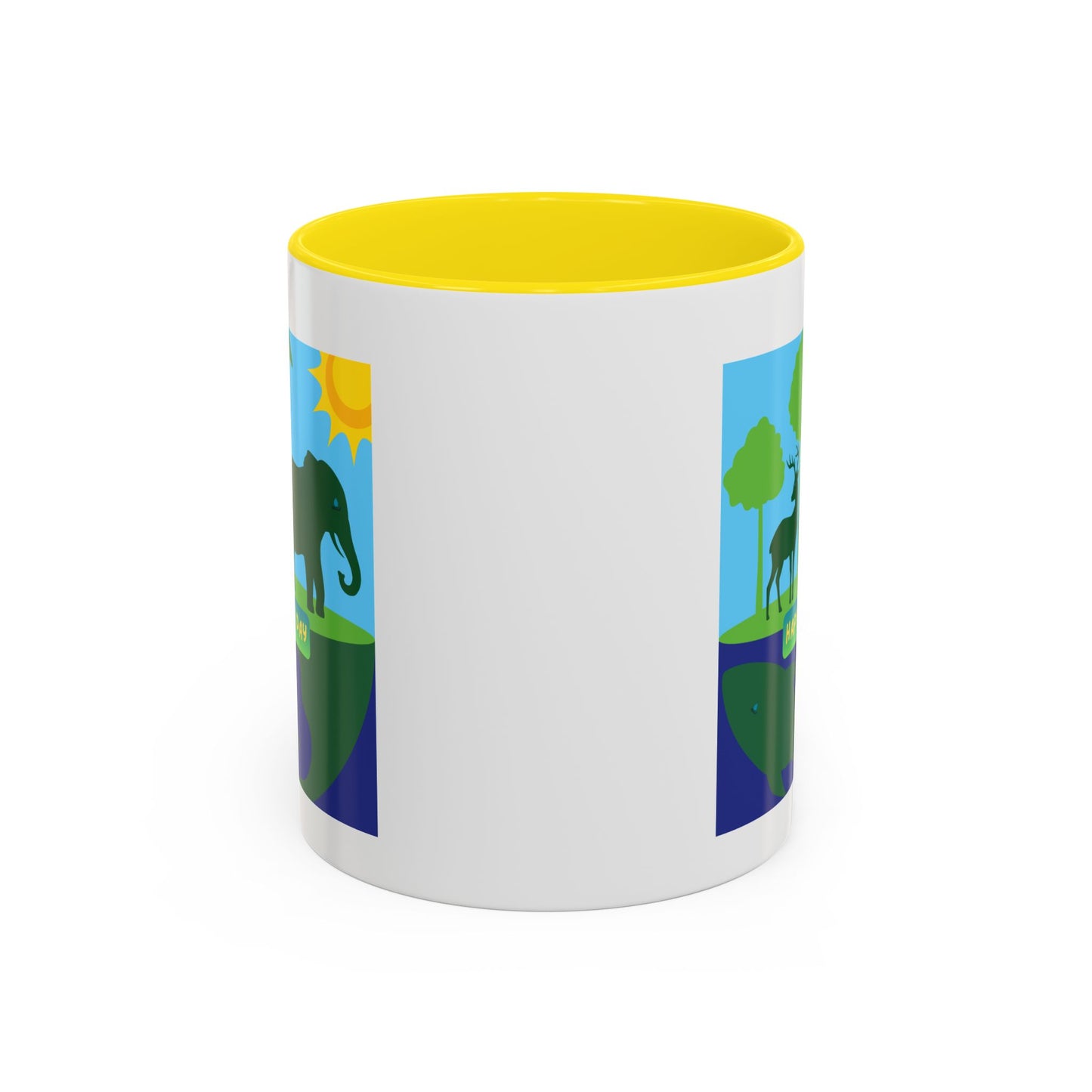 Earth Day Animals Coffee Mug — Eco Accent Mug