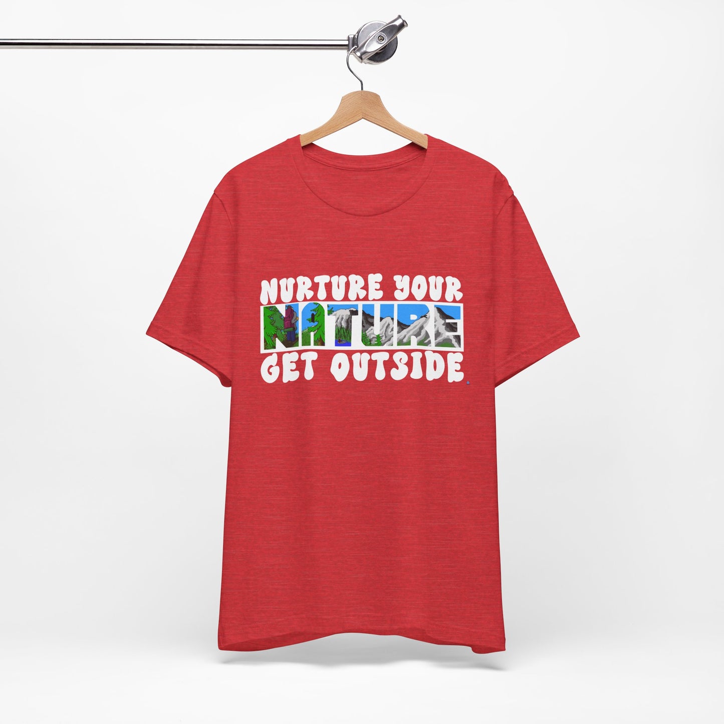 Nature Tee — “Nurture Your Nature, Get Outside” Outdoor Graphic T-Shirt