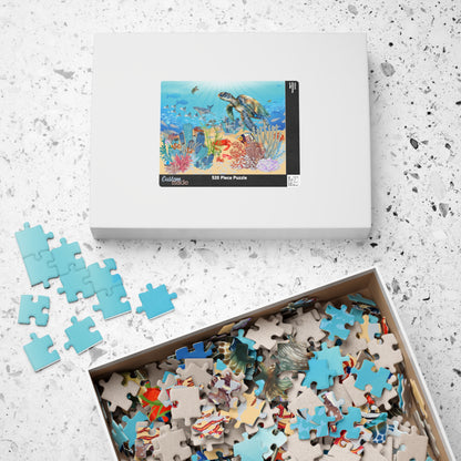 Sea Turtle Reef Jigsaw Puzzle — Ocean Wildlife Puzzle (110, 252, 520 pcs)