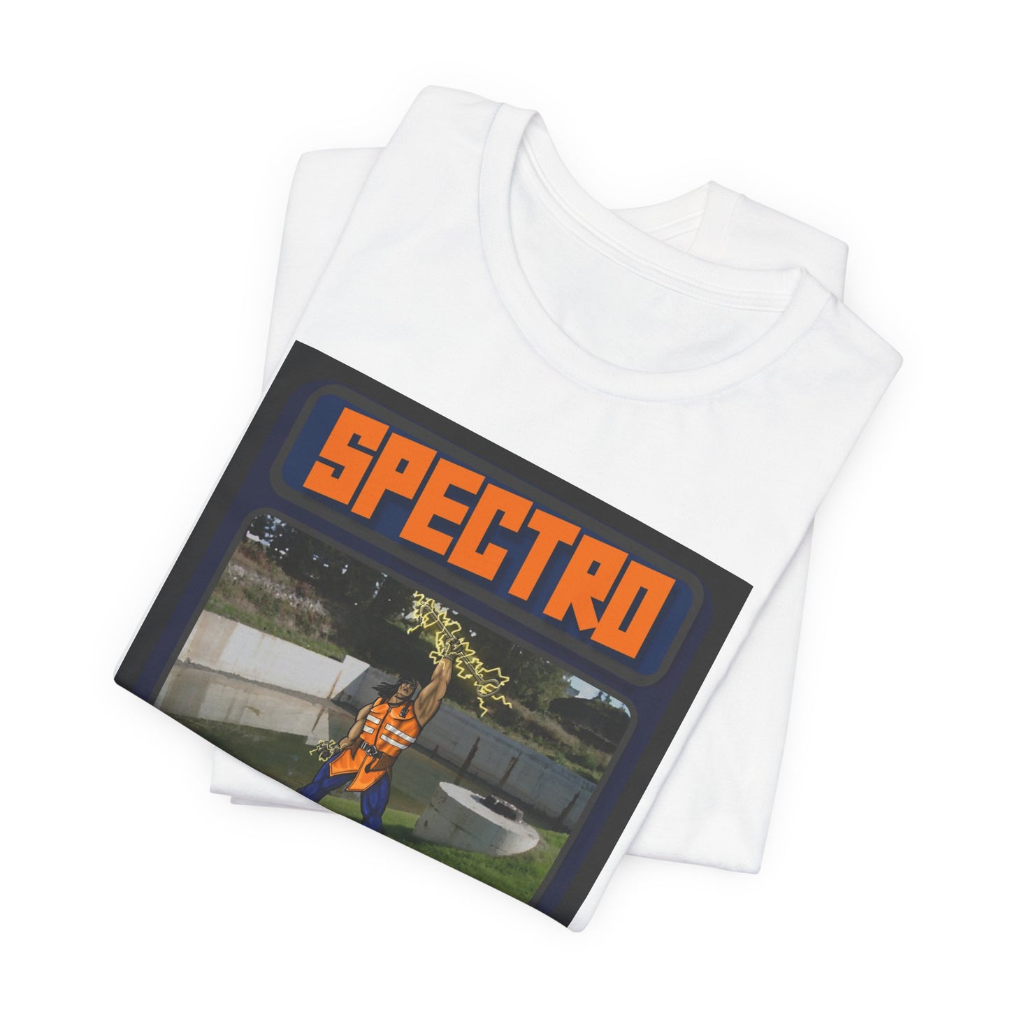 Spectro Trading Card Graphic Unisex Tee - Retro Style & Eco-Friendly Message