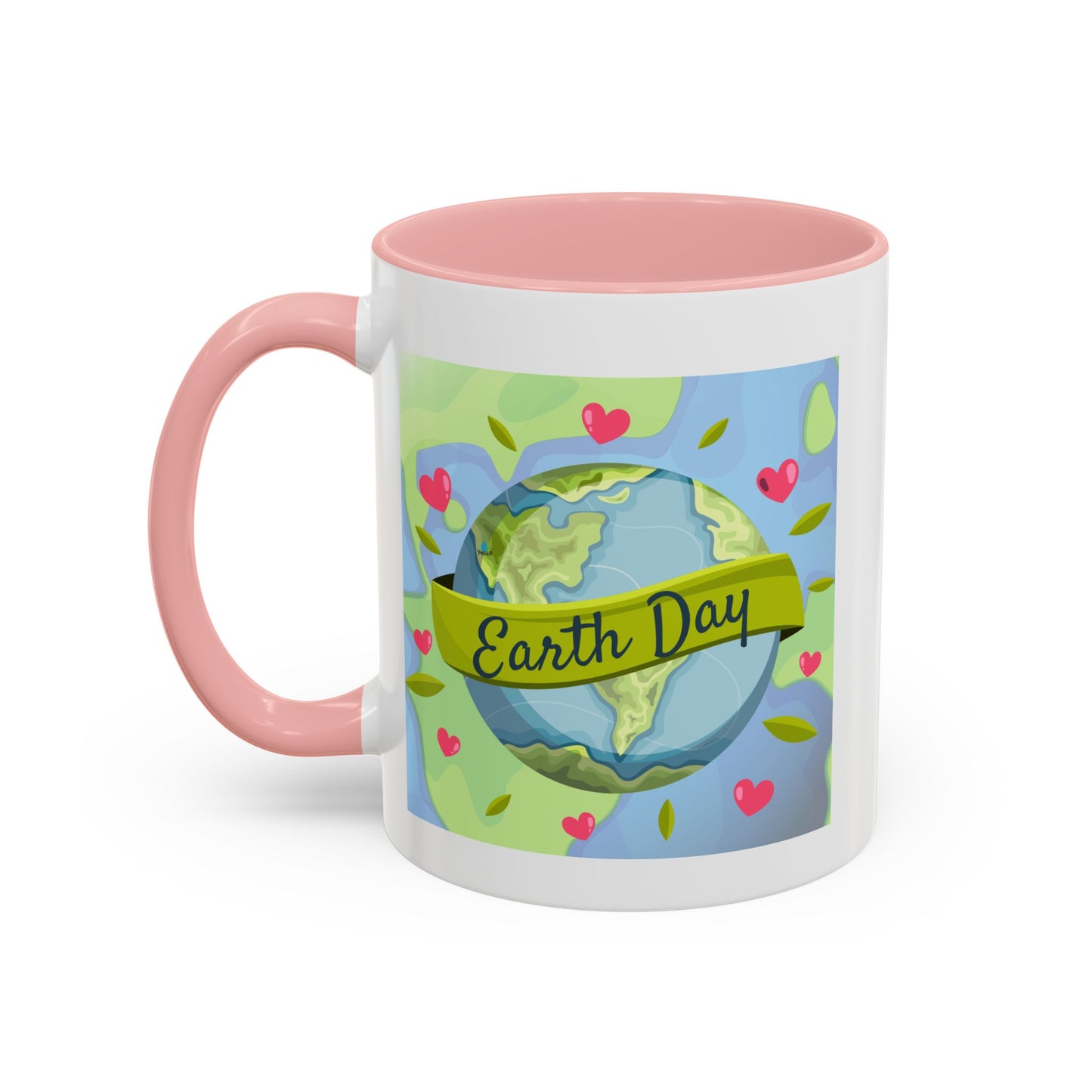 Earth Day Hearts Coffee Mug — Eco Accent Mug
