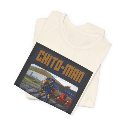 Chito-Man Trading Card Graphic Tee - Unisex Jersey Short Sleeve Shirt for Fans of Adventure and Training