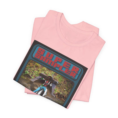 Super Sampler Trading Card - Retro Music Festival Unisex Jersey Tee