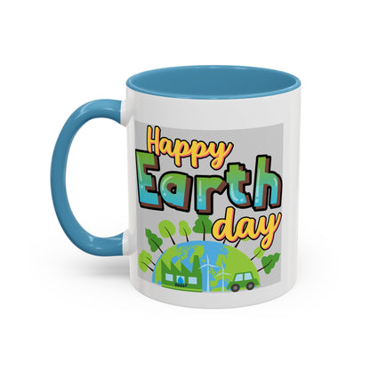 Happy Earth Day Coffee Mug — Eco Accent Mug