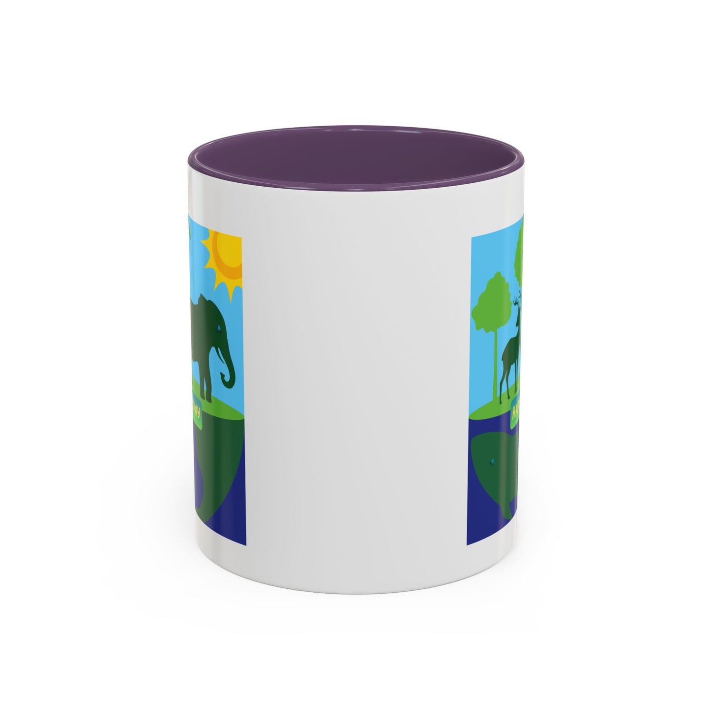 Earth Day Animals Coffee Mug — Eco Accent Mug