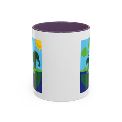 Earth Day Animals Coffee Mug — Eco Accent Mug