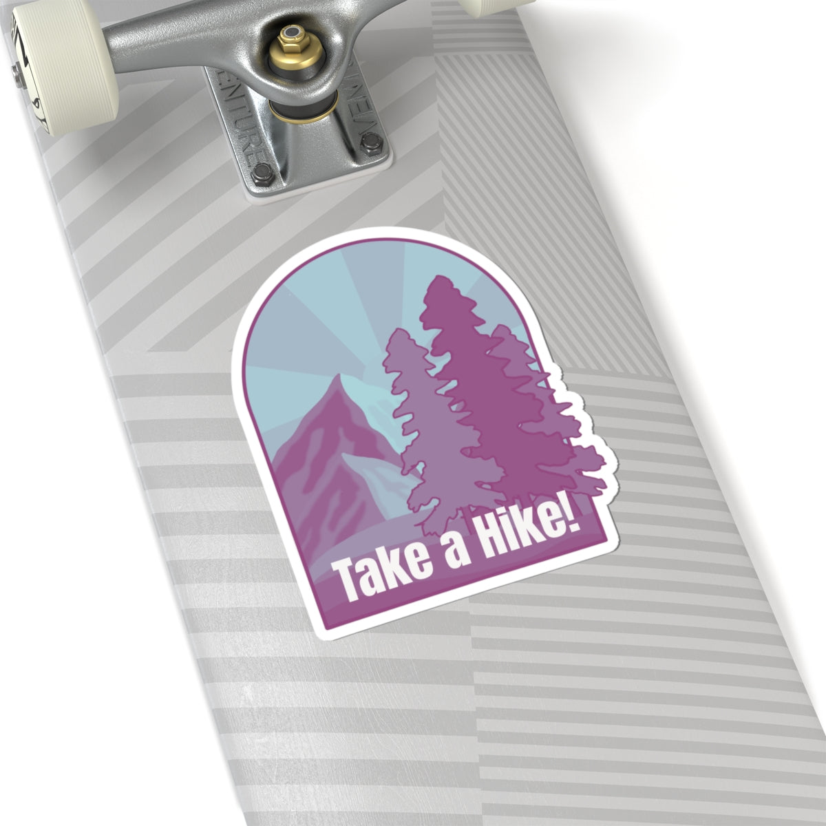 Take a Hike! (purple) - Kiss-Cut Stickers - Perfect for Outdoor Enthusiasts and Nature Lovers