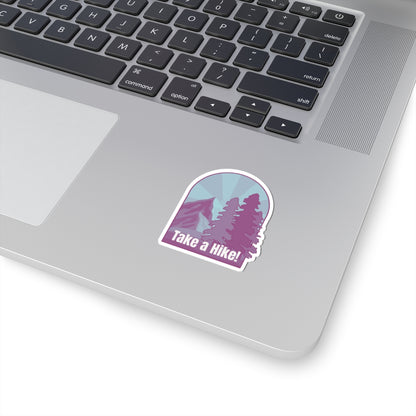 Take a Hike! (purple) - Kiss-Cut Stickers - Perfect for Outdoor Enthusiasts and Nature Lovers