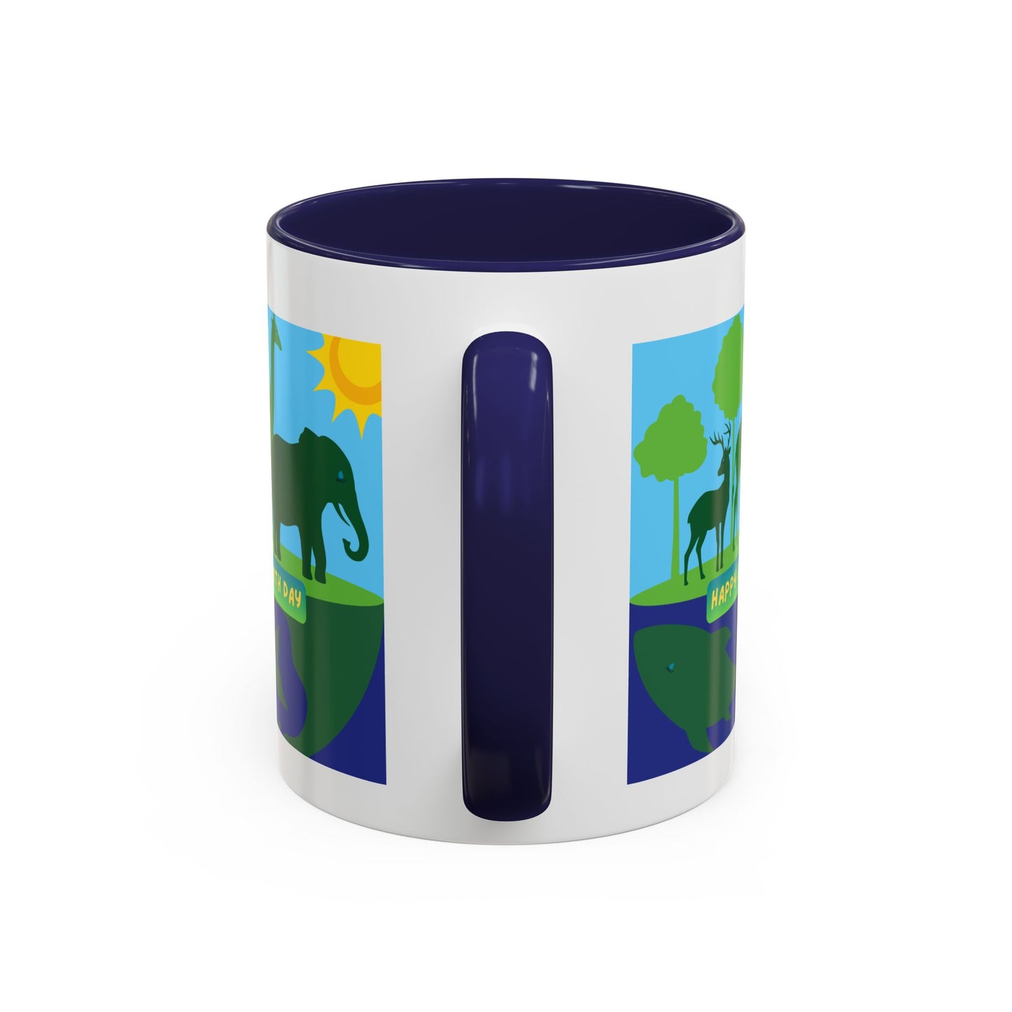 Earth Day Animals Coffee Mug — Eco Accent Mug