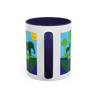 Earth Day Animals Coffee Mug — Eco Accent Mug
