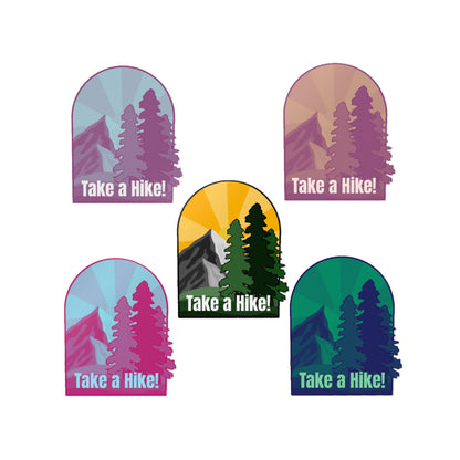Outdoor Adventure Die-Cut Stickers - "Take a Hike!"